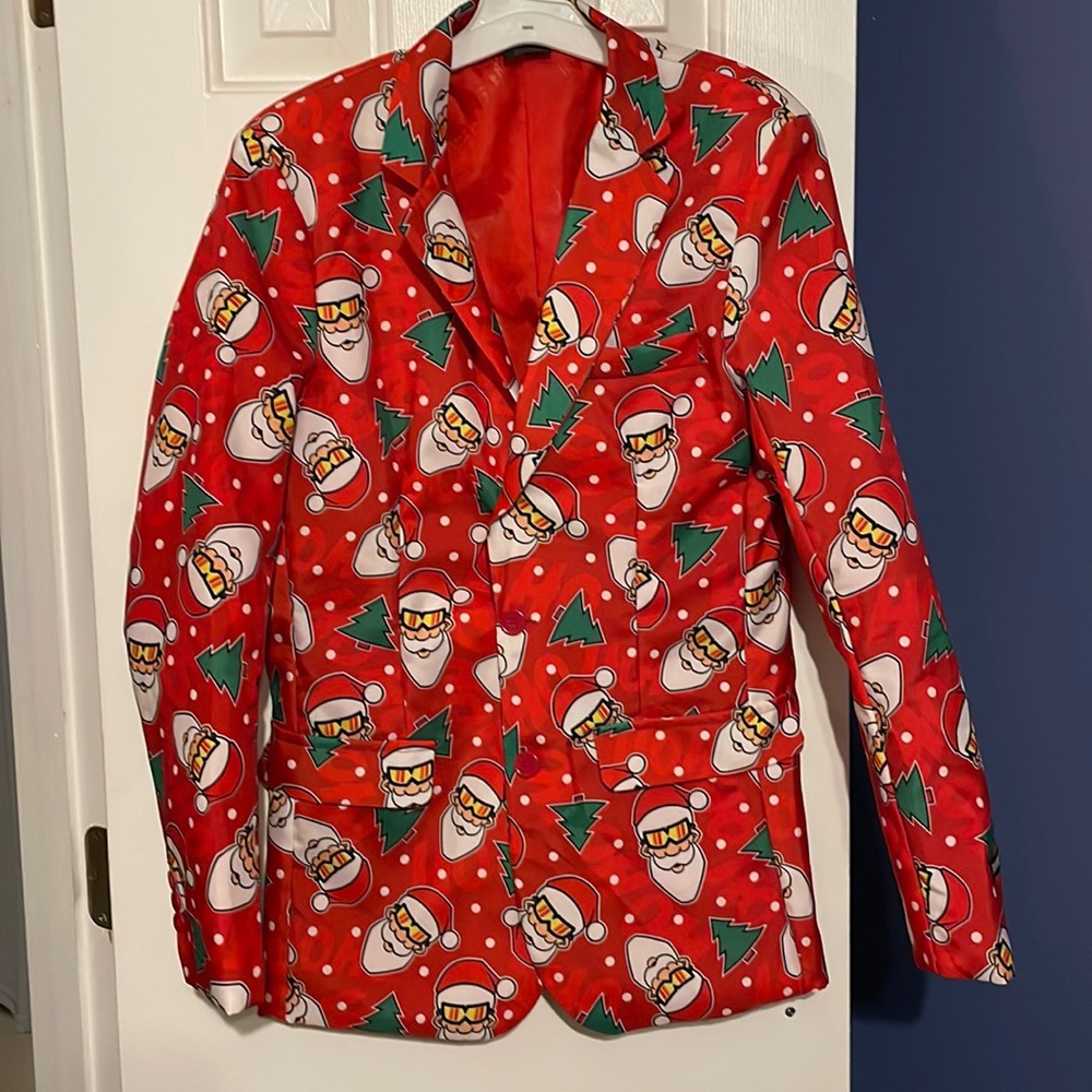 Loud Gag Santa Christmas blazer